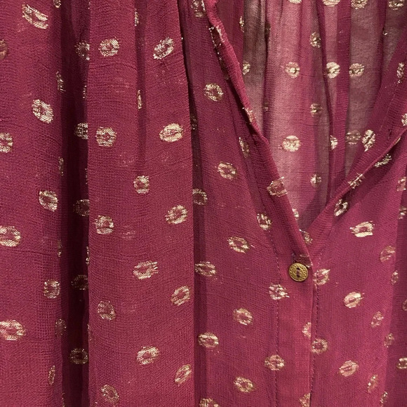 Anthropologie Moulinette Souers Polka Dot Top Size XS EUC - Picture 3 of 4